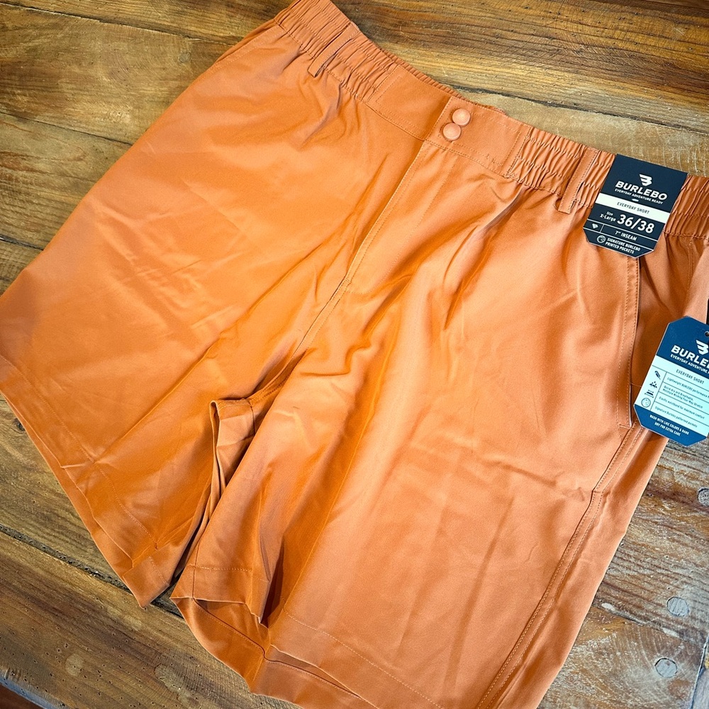 BURLEBO Men's Orange Shorts - NWT